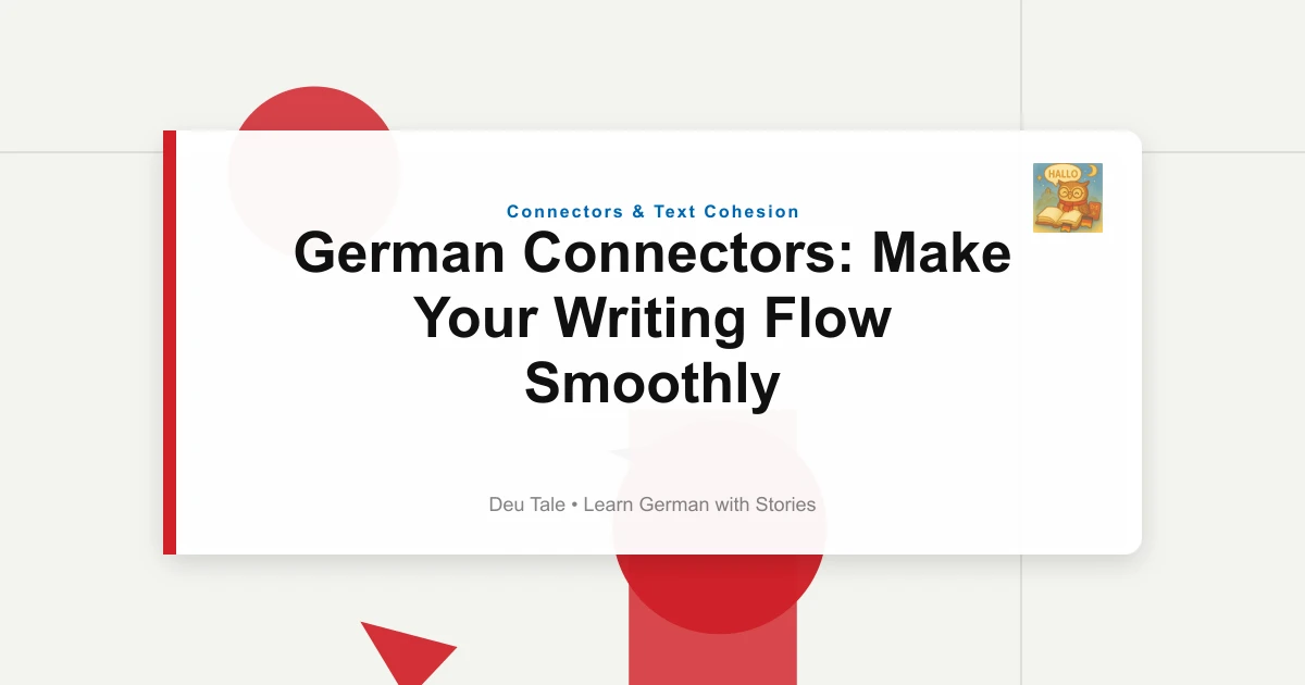 German Connectors: Make Your Writing Flow Smoothly