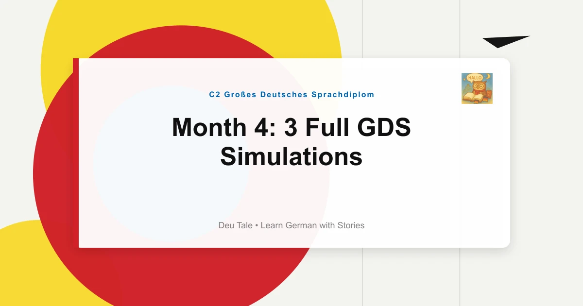 Month 4: 3 Full GDS Simulations