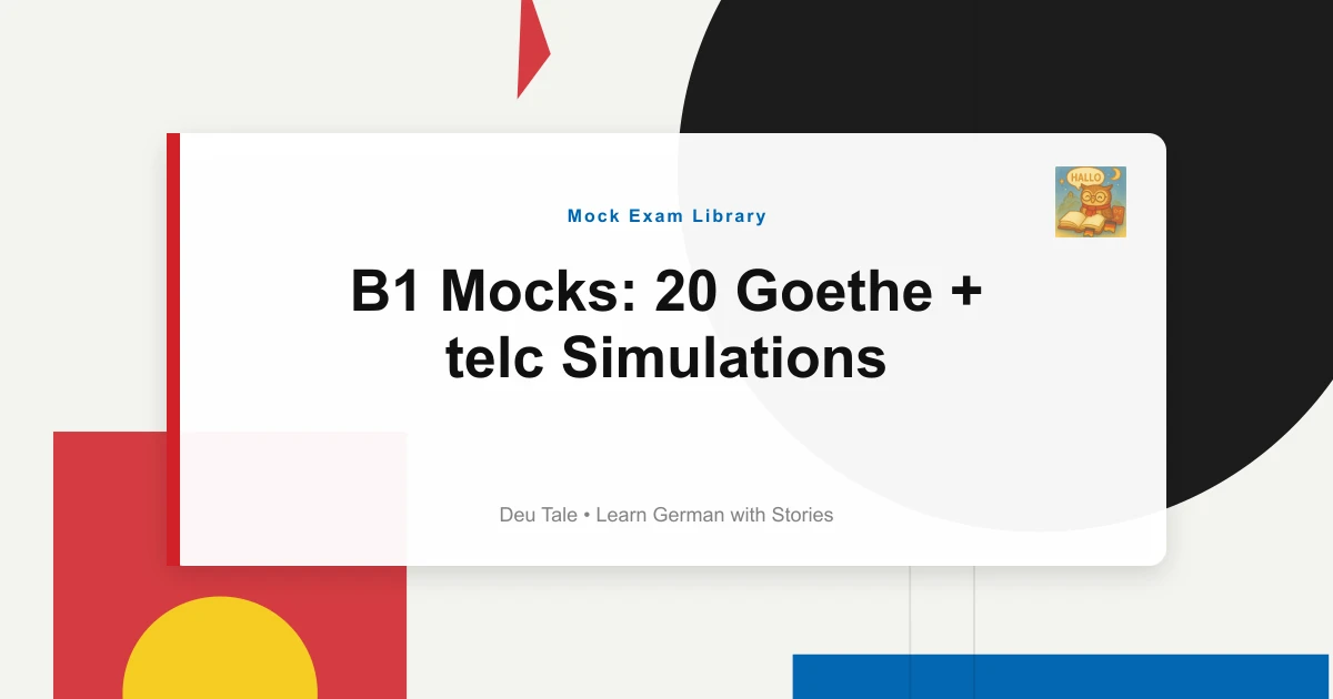 B1 Mocks: 20 Goethe + telc Simulations